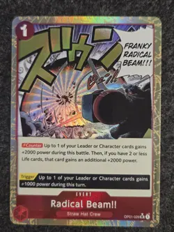One Piece CCG PRB01 The Best Radical Beam OP01-029 Foil Alternate Art Uncommon - Image 2
