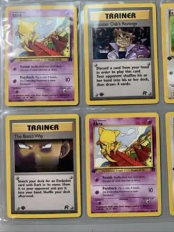 Pokemon TCG 1st Edition Team Rocket Set 9 Card Binder Page Lot WOTC VTG 2000 - Image 5