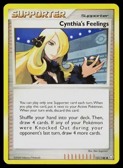 Pokemon Card Cynthia's Feelings 131/146 Legends Awakened Uncommon - Image 1