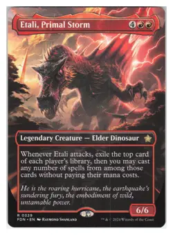 Etali, Primal Storm (Borderless) #329 (NM) Foundations FDN Magic MTG - Image 1