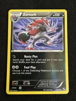 Pokemon TCG Zoroark 71/114 Rare Reverse Holo Black & White (FREE SHIP +$20) - Image 1