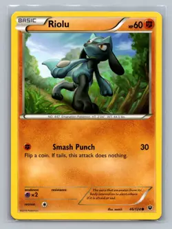 Riolu 46/124 Common Fates Collide Pokemon Lightly Played - Image 1