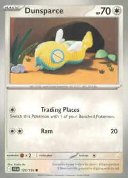 DUNSPARCE 120/159 COMMON JOURNEY TOGETHER POKEMON NEAR MINT - Image 1