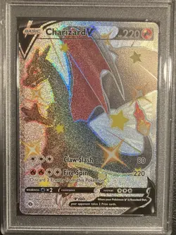 Pokemon PSA 10 Charizard V #079 Champion's Path Secret Rare - Image 3