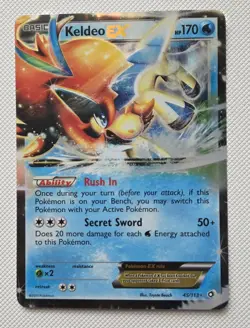 2013 Pokemon Legendary Treasures - Keldeo EX 45/113 Ultra Rare - Image 1