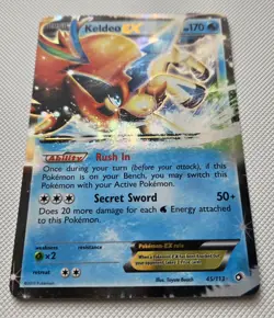 2013 Pokemon Legendary Treasures - Keldeo EX 45/113 Ultra Rare - Image 2