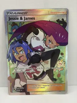 Pokemon Hidden Fates Jessie and James Full Art Trainer 68/68 NM - Image 1