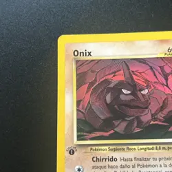 RARE SPANISH 1ST EDITION Onix 69/111 Neo Genesis Pokemon Card LP - Image 2