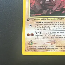RARE SPANISH 1ST EDITION Onix 69/111 Neo Genesis Pokemon Card LP - Image 5