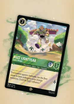 AMC Dolby Lorcana Toy Story 5 Buzz Lightyear Ranger Foil Promo Card Disney Pixar - Image 1