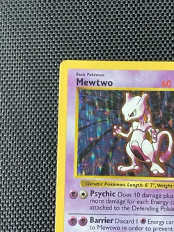 Mewtwo 10/102 Pokemon Card TCG Shadowless WOTC Unlimited Edition LP-MP - Image 2