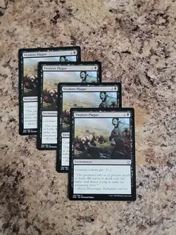MTG Virulent Plague x4 NM Dragons of Tarkir Tiken Commander Unplayed Playset - Image 1