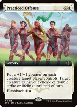 Practiced Offense Extended Art Secrets of Strixhaven NM MTG - Image 1