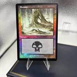 MTG FOIL INVASION SWAMP NM MAGIC THE GATHERING BASIC LAND #341 ENGLISH COMMON - Image 1