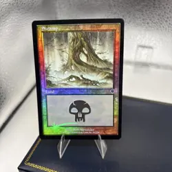 MTG FOIL INVASION SWAMP NM MAGIC THE GATHERING BASIC LAND #341 ENGLISH COMMON - Image 2