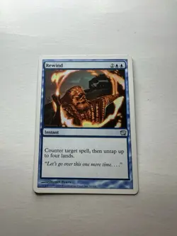 Rewind LP 9th Edition Magic The Gathering Mtg Lightly Played Blue Instant - Image 1