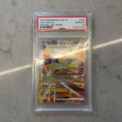 2024 POKEMON JPN SV8A-TERASTAL FEST EX SPECIAL ART RARE #209 JOLTEON EX PSA 10 - Image 1