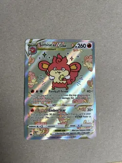 Pokemon TCG Simisear VSTAR GG37/GG70 Crown Zenith Near Mint - Image 1