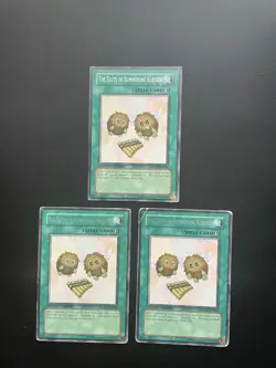 Yugioh The Flute of Summoning Kuriboh Limited Edition Rare MDP2-EN004 Damaged X3 - Image 1