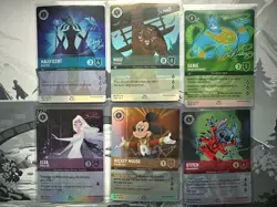 2023 Lorcana Complete Set D100 - Mickey, Elsa, Genie, Stitch, Maleficent, Maui - Image 1