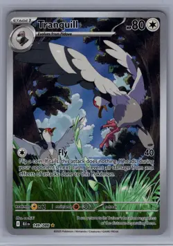 Tranquill 149/086 Illustration Rare Pokemon Card Black Bolt - Image 1