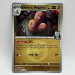 Team Rocket's Dugtrio - (Energy Symbol Pattern) 101/217 Pokemon ME: ASC 2026 NM - Image 1