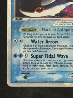 Pokemon TCG Kyogre ex 94/101 Hidden Legends Holo Silver Border - Image 5