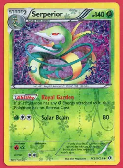 Serperior RC3/RC25 Holo Legendary Treasures: Radiant Collection Pokemon Holo HP - Image 1