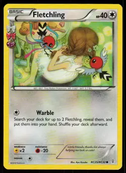 Fletchling RC25/RC32 Common Generations Pokemon Near Mint - Image 1