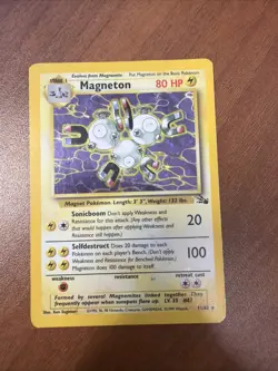 Magneton 11/62 Holo Rare Fossil Pokemon TCG 1999 Unlimited - Image 1