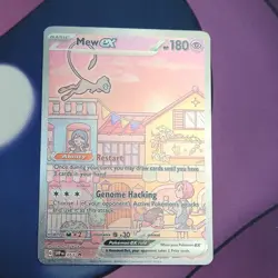Pokemon TCG Mew ex SVP EN 053 Scarlet & Violet Promo Full Art Holo 180 HP 2023 - Image 1