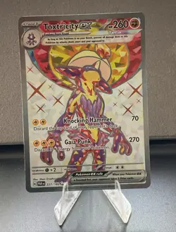 🔥 Toxtricity ex 227/182 Full Art Paradox Rift Pokemon TCG NM/M Holo ⚡🎸 - Image 2