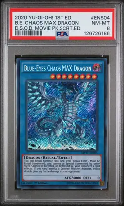 2020 1ST EDITION #ENS04 BLUE-EYES CHAOS MAX DRAGON PSA 8 - Image 1