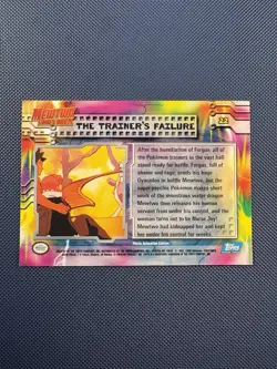 Mewtwo Strikes Back The Trainers Failure #22 Topps Pokemon Card Non Holo NM - Image 2