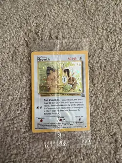 Pokemon Card Meowth #10 Game Boy GB Black Star Promo SEALED! - Image 1