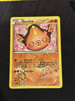 Pokemon Card Stunfisk RC12/RC25 Legendary Treasures RC Holo Moderately Played - Image 1