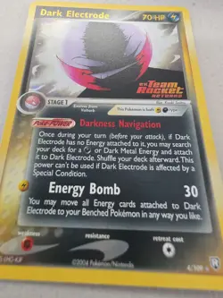 Dark Electrode Holo Rare 4/109 Team Rocket Returns Pokemon Card 2004 - Image 2