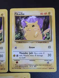 Pikachu 58/102 - Base Set Common - LP - Pokemon TCG x3 - Image 4