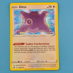 DITTO 107/159 HOLO RARE CROWN ZENITH POKEMON HOLO NM/M - Image 1