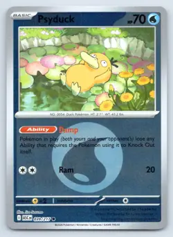 Pokemon Psyduck (Energy Symbol) Ascended Heroes ASC C REVERSE HOLO 039/217 NM - Image 1