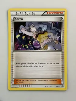 Karen XY177 Promo Pokemon World Championships 2017 Trainer NM - Image 1