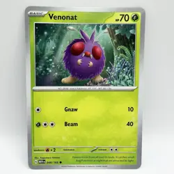 Venonat 048/165 Pokemon SV: Scarlet & Violet 151 Regular Common 2023 NM - Image 1