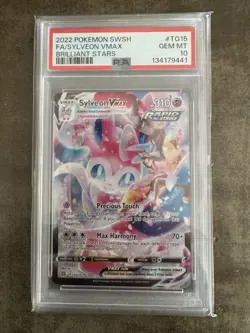 Pokemon Sylveon VMAX Brilliant Stars Trainer Gallery Full Art #TG15 PSA 10 - Image 1
