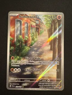 Pokemon TCG Sudowoodo - 219/193 SV02: Paldea Evolved Illustration Rare NM - Image 1