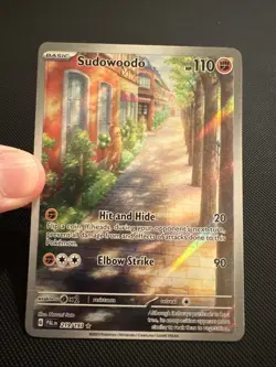 Pokemon TCG Sudowoodo - 219/193 SV02: Paldea Evolved Illustration Rare NM - Image 3