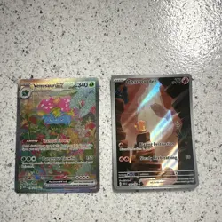 Pokemon TCG SV 151 Venusaur ex 198/165 Full Art Holo + Charmander 168/165 - Image 1