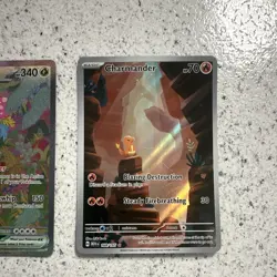 Pokemon TCG SV 151 Venusaur ex 198/165 Full Art Holo + Charmander 168/165 - Image 4