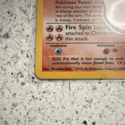 Pokemon TCG Wizards Charizard Base Set Holo Rare 4/102 1999 120 HP Stage 2 - Image 3
