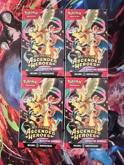Pokemon TCG Ascended Heroes Booster Bundle - Lot of X4 New/Sealed READY TO SHIP - Image 1