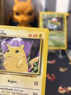 Pokemon-1st Edition- Pikachu (Yellow Cheeks) 58/102 Base Set- German Mint! Clean - Image 3